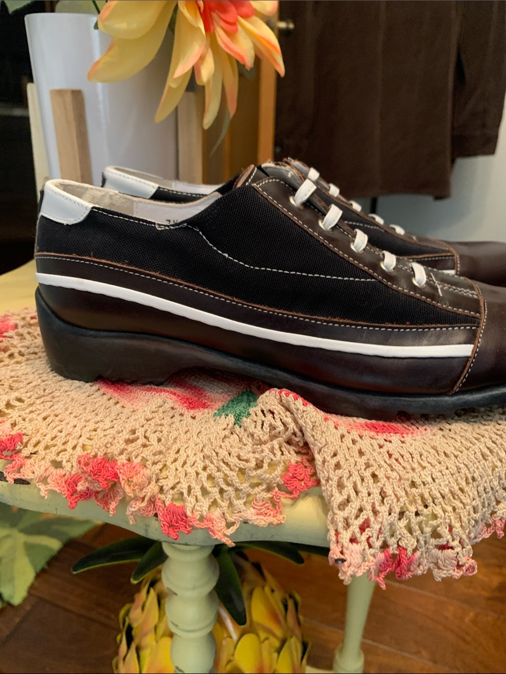 🏌️‍♀️🏌️‍♀️BOGOHO🏌️‍♀️🏌️‍♀️Linea Stretch Walter Genuin Italian Golf Shoes-7.5 - Picture 4 of 9